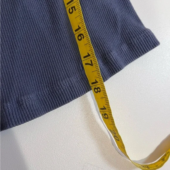 brandy melville navy blue and white trim tank top xs - Picture 7 of 7